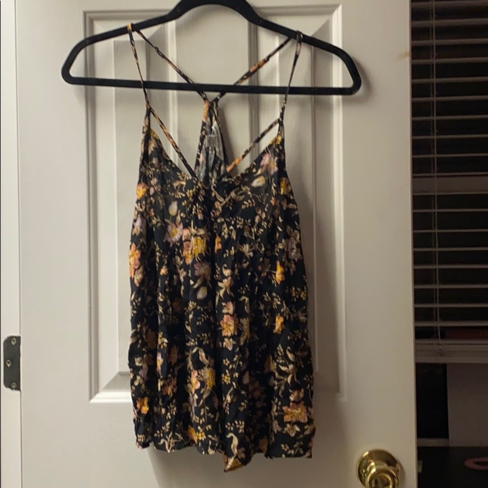 Floral VNeck Tank Top